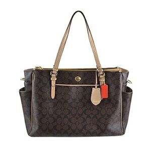 Coach Peyton Signature Diaper Bag